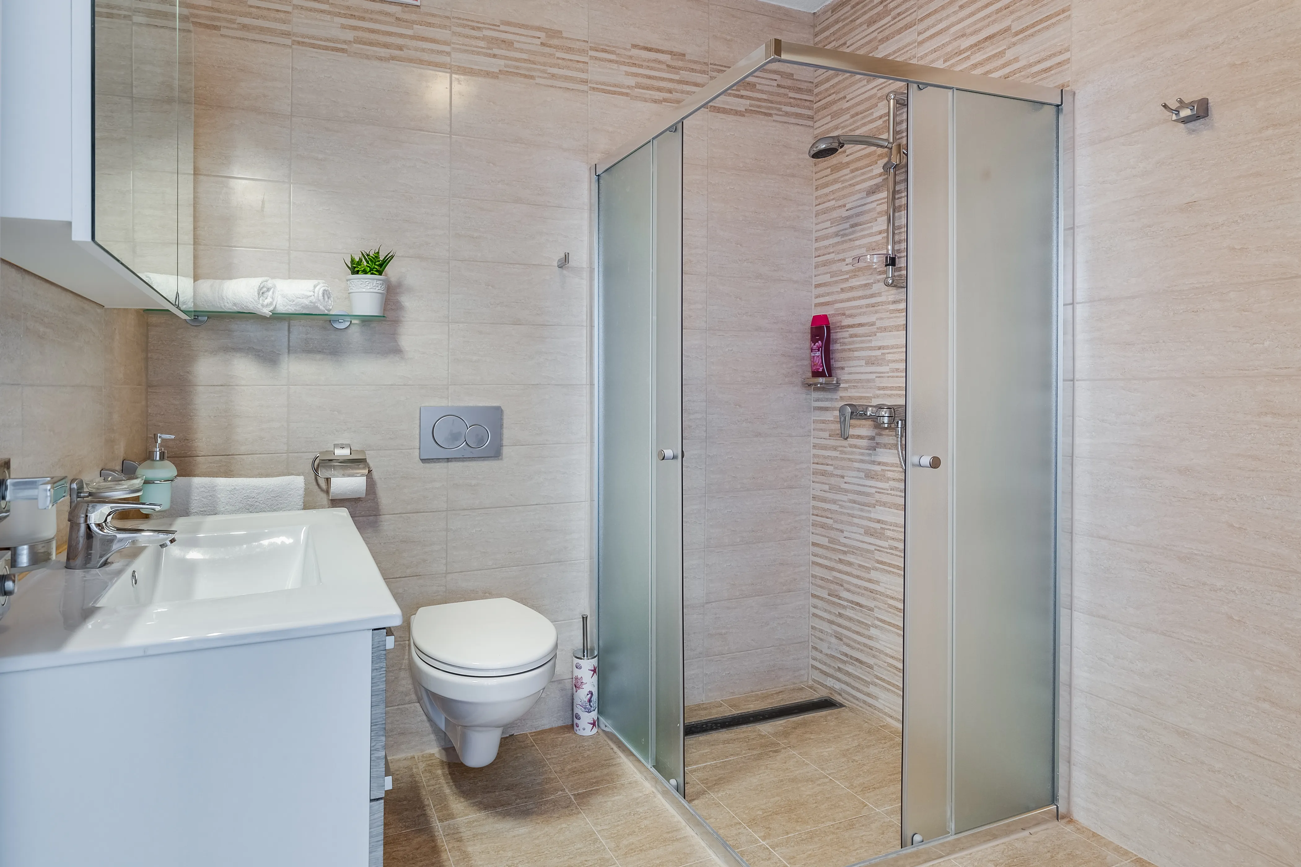Bathroom of the three bedroom apartment