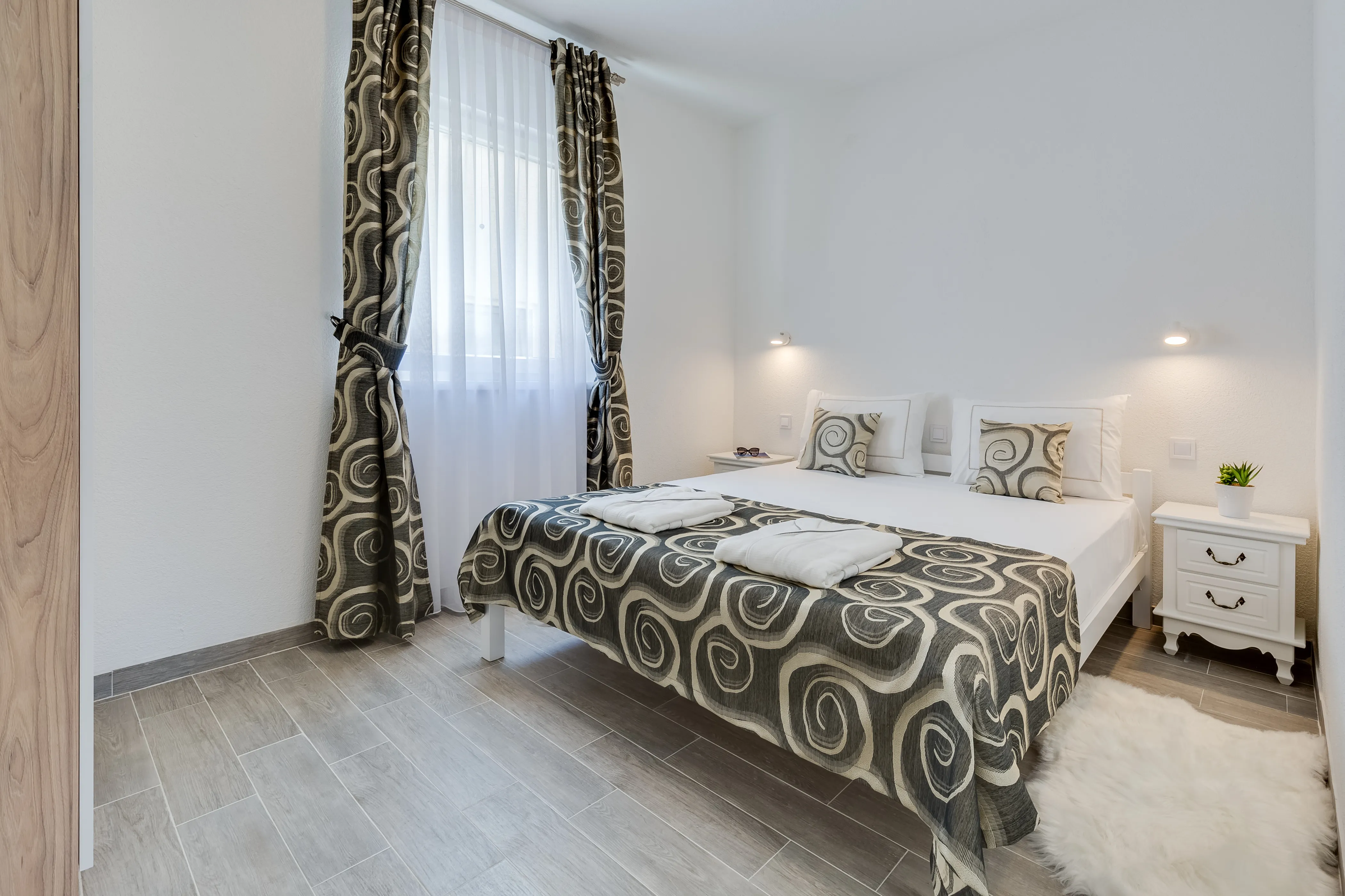 Double bedroom of the sea view apartment