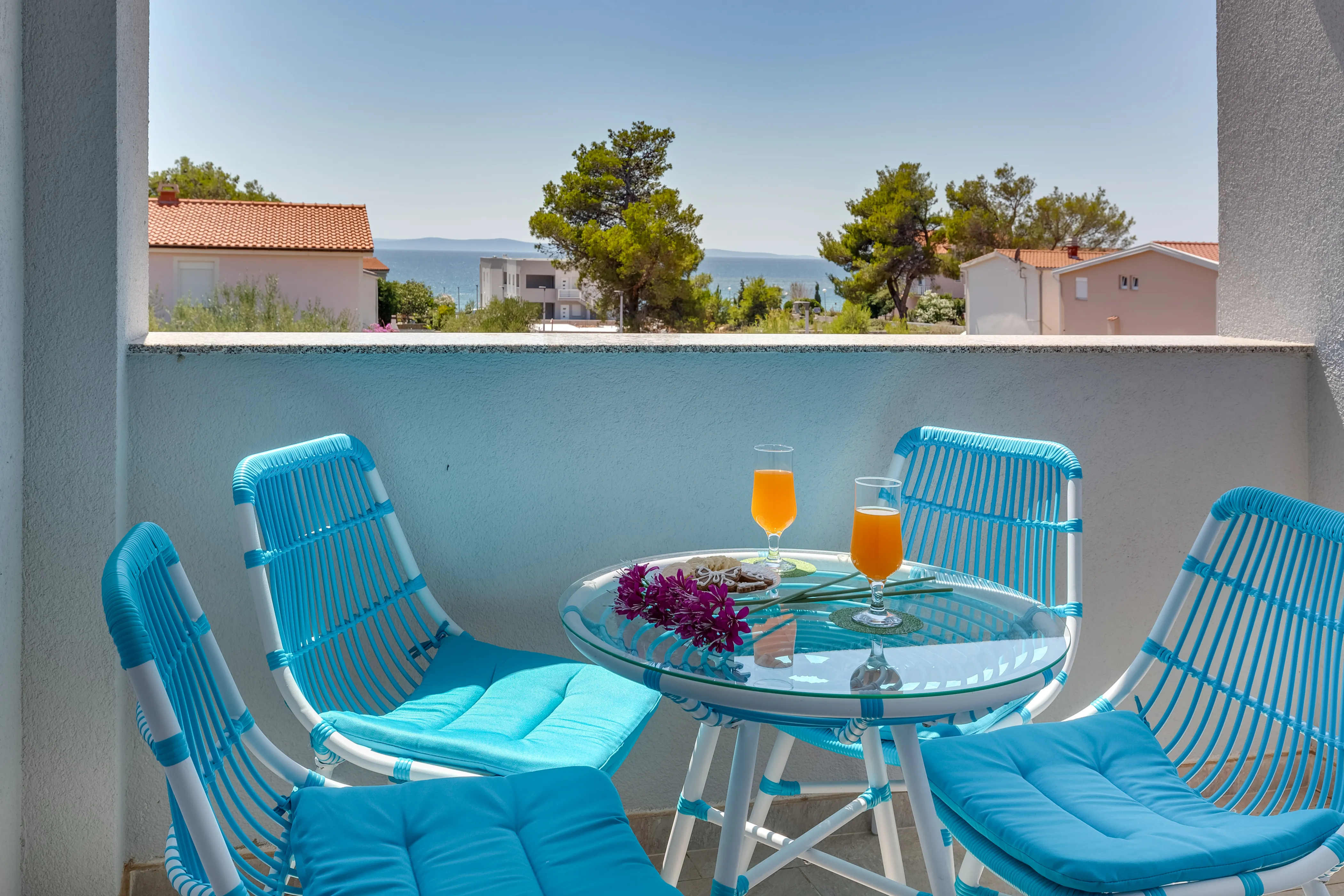 Terrace of the sea view apartment