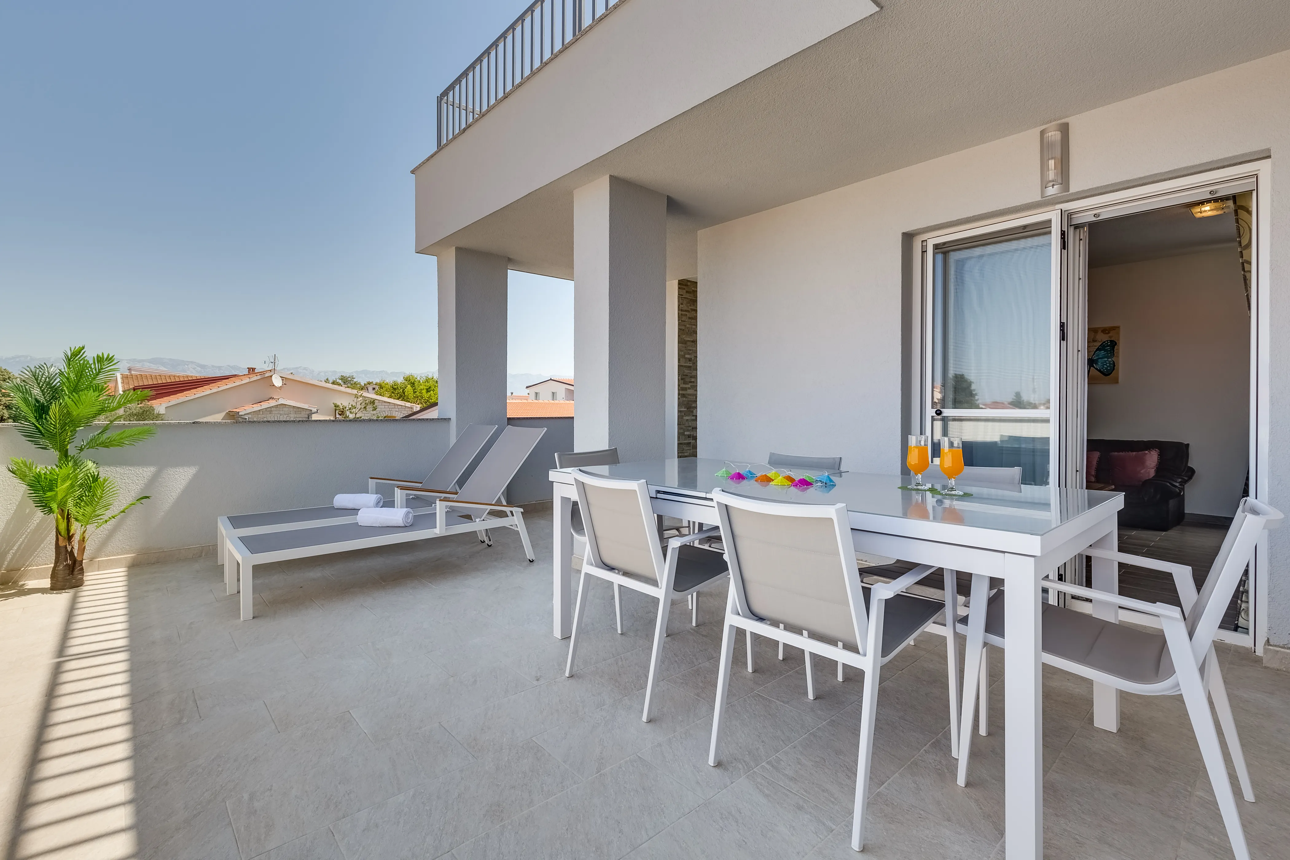 Terrace of the three bedroom apartment