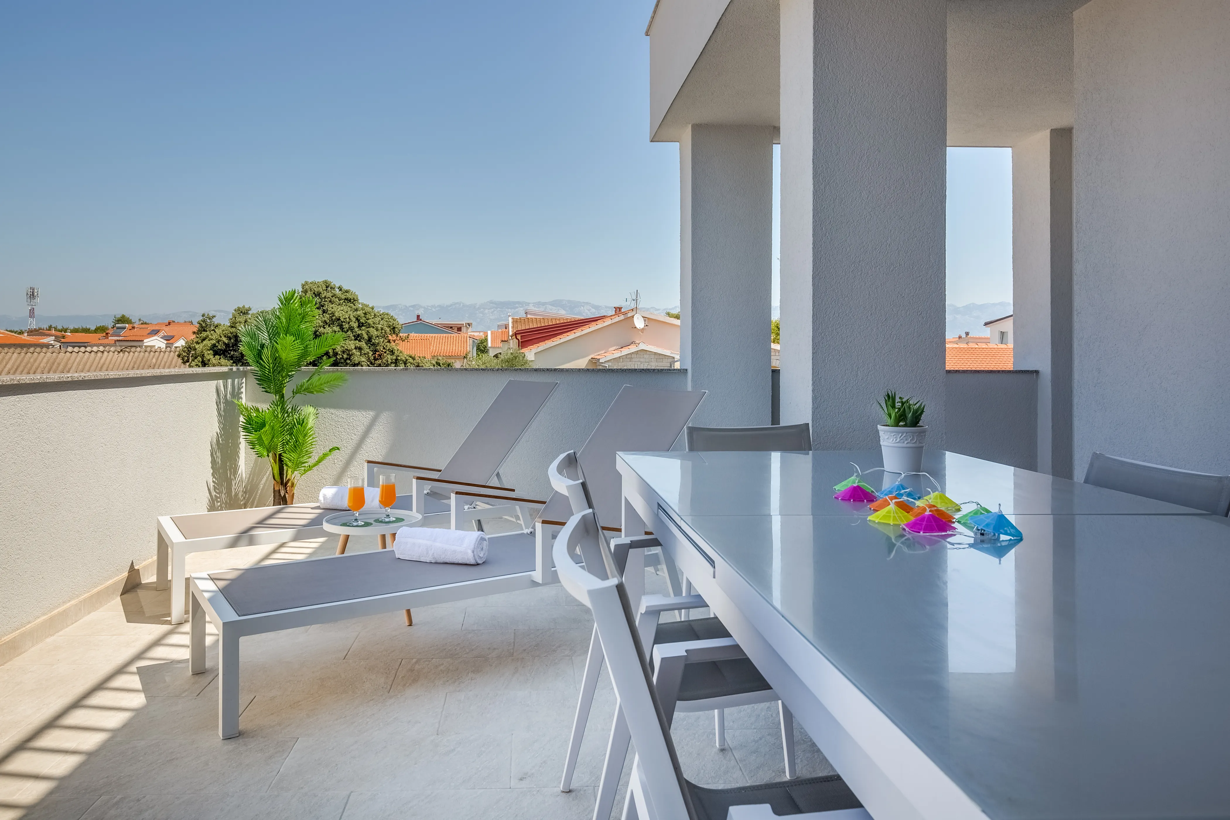 Terrace of the three bedroom apartment