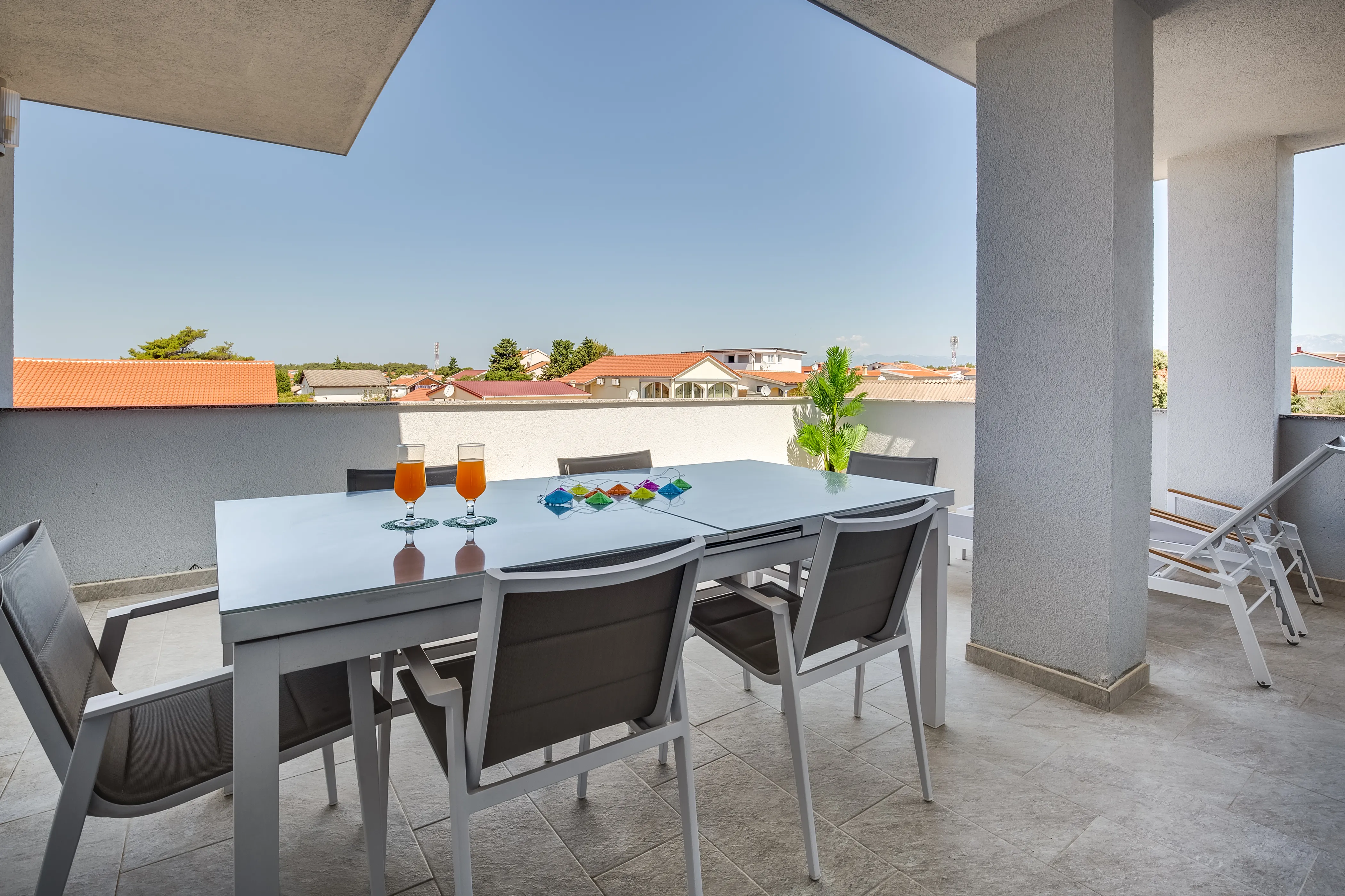 Terrace of the three bedroom apartment